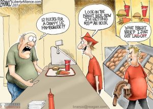 Fast Food Minimum Wage Cartoon