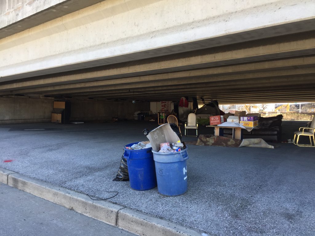 Homelessness Beneath the Russell St. Ramp